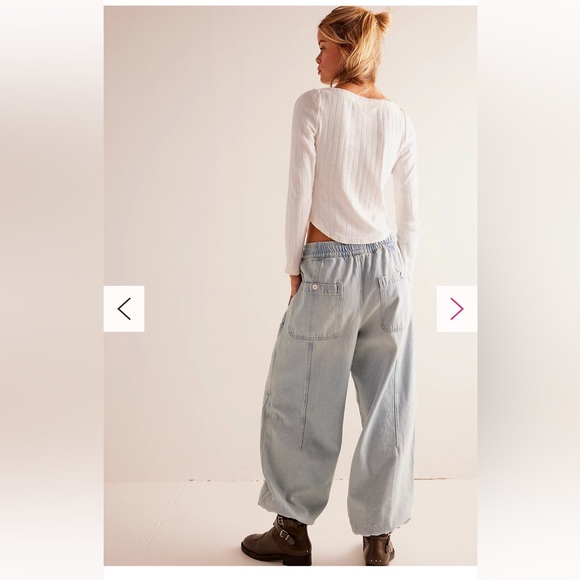 NWT We The Free Bright-Eyed Low-Slung Pull-On Jeans - Picture 2 of 6